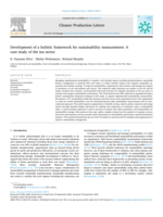 Development of a holistic framework for sustainability measurement: a case study of the tea sector