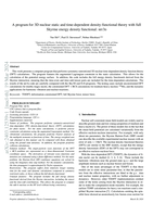 A program for 3D nuclear static and time-dependent density-functional theory with full Skyrme energy density functional: HIT3D