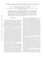 Exploiting symmetries in nuclear Hamiltonians for ground state preparation