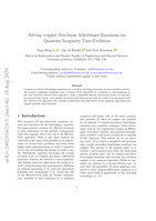 Solving coupled Non-linear Schrödinger Equations via Quantum Imaginary Time Evolution