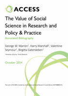 ACCESS The Value of Social Science in Research and Policy & Practice: Annotated Bibliography