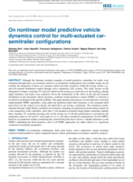 On nonlinear model predictive vehicle dynamics control for multi-actuated car-semitrailer configurations
