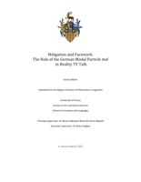 Mitigation and facework: the role of the German modal particle mal in reality TV talk