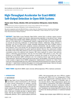 High-Throughput Accelerator for Exact-MMSE Soft-Output Detection in Open RAN Systems