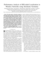 Performance Analysis of RIS-aided Localization in Wireless Networks using Stochastic Geometry