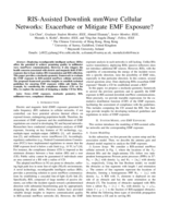 RIS-Assisted Downlink mmWave Cellular Networks: Exacerbate or Mitigate EMF Exposure?