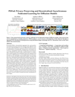 PDFed: Privacy-Preserving and Decentralized Asynchronous Federated Learning for Diffusion Models