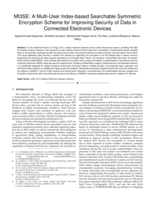 MI3SE: A Multi-User Index-based Searchable Symmetric Encryption Scheme for Improving Security of Data in Connected Electronic Devices