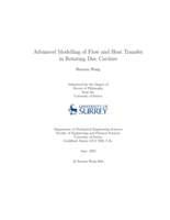 Advanced Modelling of Flow and Heat Transfer in Rotating Disc Cavities