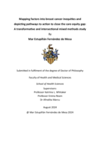 Mapping factors into breast cancer inequities and  depicting pathways to action to close the care equity gap:  A transformative and intersectional mixed methods study