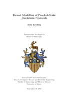Formal Modelling of Proof-of-Stake Blockchain Protocols