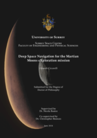 Deep Space Navigation for the Martian Moons eXploration mission