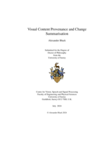 Visual Content Provenance and Change Summarisation