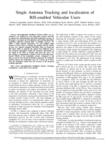 Single Antenna Tracking and Localization of RIS-enabled Vehicular Users
