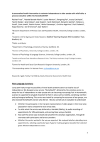 A personalised health intervention to maintain independence in older people with mild frailty: a process evaluation within the HomeHealth RCT