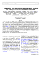 S 5 : New insights from deep spectroscopic observations of the tidal tails of the globular clusters NGC 1261 and NGC 1904
