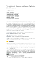 Vertical Atomic Broadcast and Passive Replication