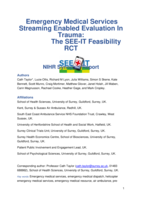 Emergency Medical Services Streaming Enabled Evaluation In Trauma: The SEE-IT Feasibility RCT