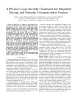 A Physical Layer Security Framework for Integrated Sensing and Semantic Communication Systems