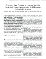 Self-supervised Contrastive Learning for Joint Active and Passive Beamforming in RIS-assisted MU-MIMO Systems