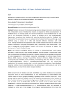 Precedents to feedback literacy: uncoupling feedback from assessment using an evidence-based approach to reflect on and validate the Feedback Talk Framework