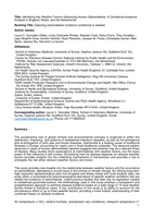 Identifying Key Weather Factors Influencing Human Salmonellosis: A Conditional Incidence Analysis in England, Wales, and the Netherlands