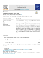 Hadamard's inequality in the mean