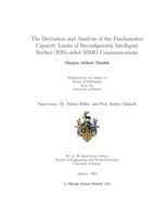 The Derivation and Analysis of the Fundamental Capacity Limits of Reconfigurable Intelligent Surface (RIS)-aided MIMO Communications