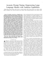 Acoustic Prompt Tuning: Empowering Large Language Models with Audition Capabilities