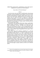 Disrupting creativity: copyright law in the age of generative artificial intelligence