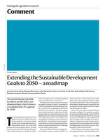 Extending the Sustainable Development Goals to 2050 — a road map