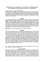 Techniques and Technologies in the Tribune: Stewarding at Strawberry Hill House, Twickenham