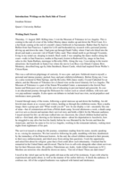‘Introduction: Writings on the Dark Side of Travel’