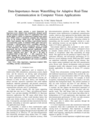 Data-Importance-Aware Waterfilling for Adaptive Real-Time Communication in Computer Vision Applications