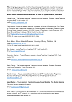 Bringing young people, health and social care professionals, transition champions and policymakers together through hybrid methods of participation: creating a space for shared understanding of what is required to improve young people’s healthcare transition