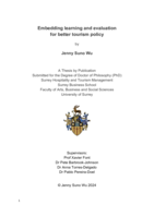 Embedding learning and evaluation  for better tourism policy