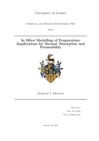 In Silico Modelling of Evaporation: Implications for Dermal Absorption and Permeability