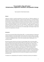 “If you build it, they will come.” Infrastructure, hegemonic transition, and peaceful change