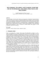 Multimodal teaching and learning with the use of technology: meanings, practices  and discourse