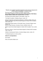 Routine use of patient-reported experience and outcome measures for children and young people: a scoping review