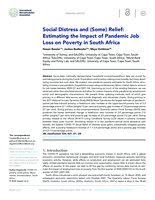 Social Distress and (Some) Relief: Estimating the Impact of Pandemic Job Loss on Poverty in South Africa