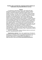 Shedding Light on the Black Box: Integrating Prediction Models and Explainability Using Explainable Machine Learning