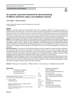 An economic assessment framework for decommissioning of offshore wind farms using a cost breakdown structure