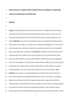 Insect protein to support human skeletal muscle anabolism: A systematic review of randomised controlled trials