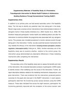 A Feasibility Study of a Preventative, Transdiagnostic Intervention for Mental Health Problems in Adolescence: Building Resilience Through Socioemotional Training (ReSET)