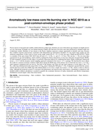 Anomalously low-mass core-He-burning star in NGC 6819 as a post-common-envelope phase product