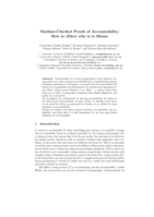 Machine-Checked Proofs of Accountability: How to sElect who is to Blame