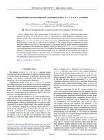 Magnetization-current-induced ⁢1 transition in the +→++ reaction