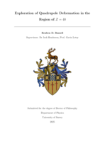 Exploration of Quadrupole Deformation in the Region of Z = 40