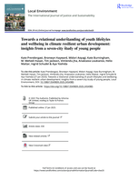 Towards a relational understanding of youth lifestyles and wellbeing in climate resilient urban development: insights from a seven-city study of young people